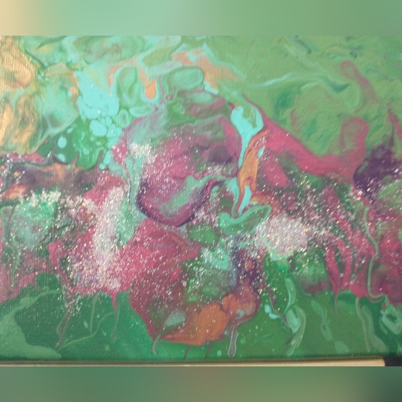 'Green Lei' DESIGNS BY SANDY, Acrylic Painting, Sealed, 9x12 - Picture 10 of 15